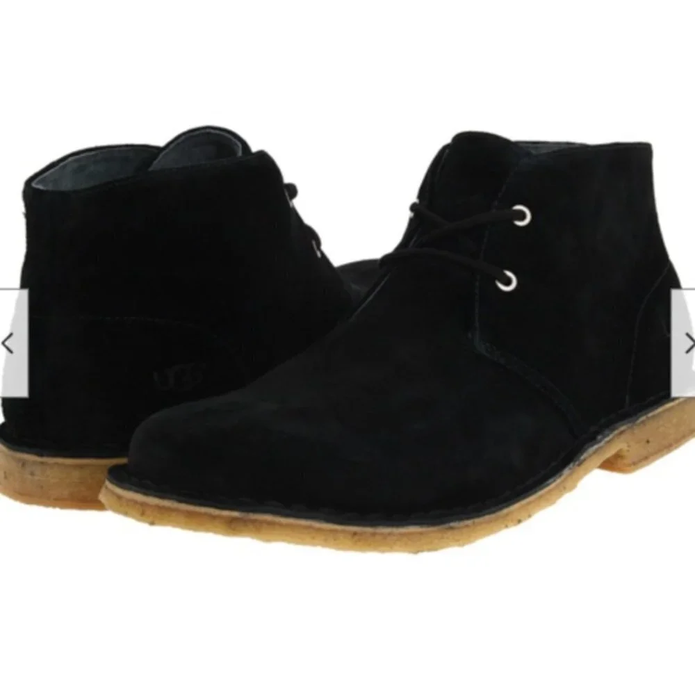 UGG Australia ENERO Men's NEW Leighton Chukka Boots in Black- Size 11 - Picture 2 of 13